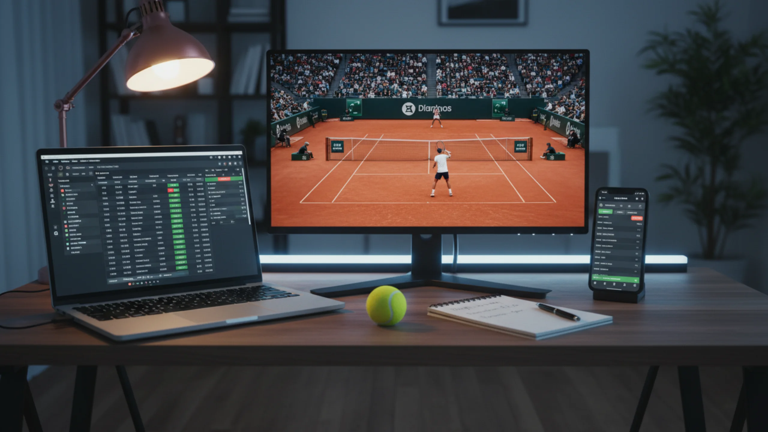 Live-Wetten Technik Stream und Ticker für Tennis